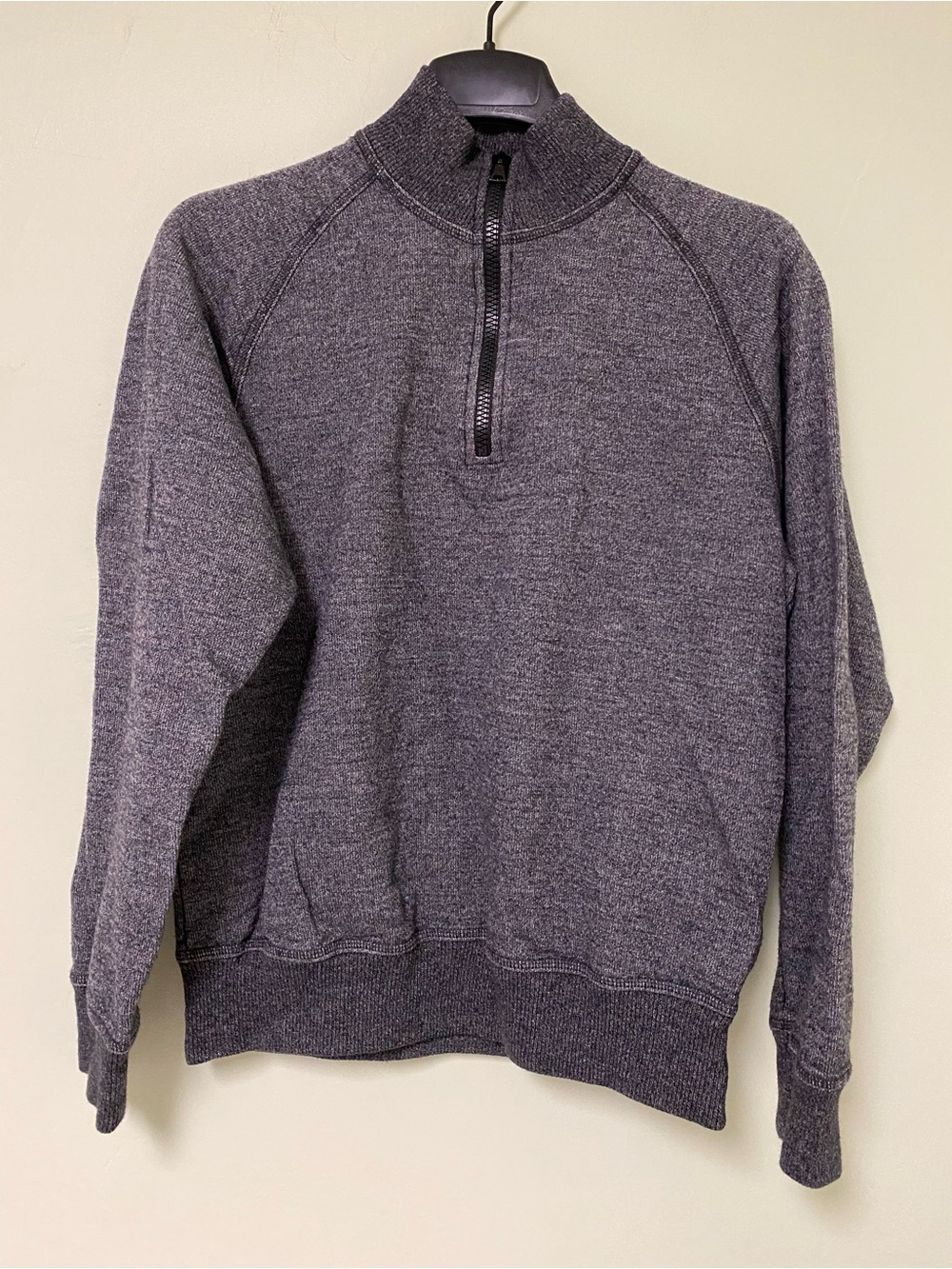 Men's Half-Zip Pullover Sweater - Charcoal Gray